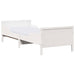 Cadru de pat cu saltea Alb 80 x 200 cm Lemn masiv de pin - WALTI WALTI