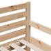 Cadru de pat cu saltea cu headboard Maro 80 x 200 cm - WALTI WALTI