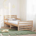 Cadru de pat cu saltea cu headboard Maro 80 x 200 cm - WALTI WALTI