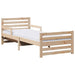 Cadru de pat cu saltea cu headboard Maro 80 x 200 cm - WALTI WALTI