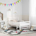 Cadru de pat cu saltea cu headboard Alb 80 x 200 cm - WALTI WALTI