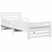 Cadru de pat cu saltea cu headboard Alb 80 x 200 cm - WALTI WALTI