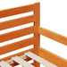 Cadru de pat cu saltea cu headboard Maro ceruit 80 x 200 cm - WALTI WALTI