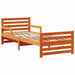 Cadru de pat cu saltea cu headboard Maro ceruit 80 x 200 cm - WALTI WALTI