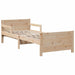Cadru de pat cu saltea cu headboard Maro 80 x 200 cm - WALTI WALTI