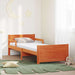 Cadru de pat cu saltea cu headboard Maro ceruit 80 x 200 cm - WALTI WALTI