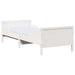 Cadru de pat cu saltea cu headboard Alb 80 x 200 cm - WALTI WALTI