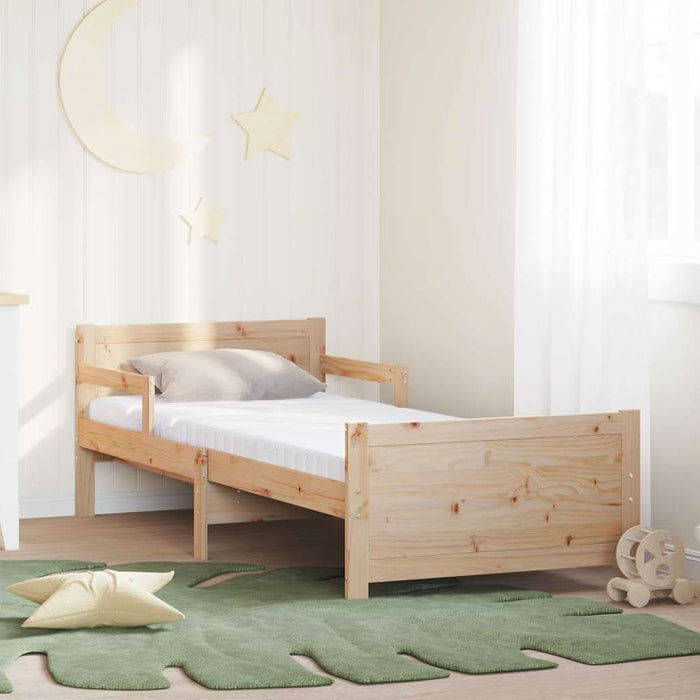 Cadru de pat cu saltea cu headboard Maro 80 x 200 cm - WALTI WALTI