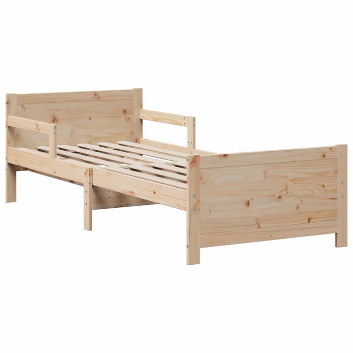 Cadru de pat cu saltea cu headboard Maro 80 x 200 cm - WALTI WALTI
