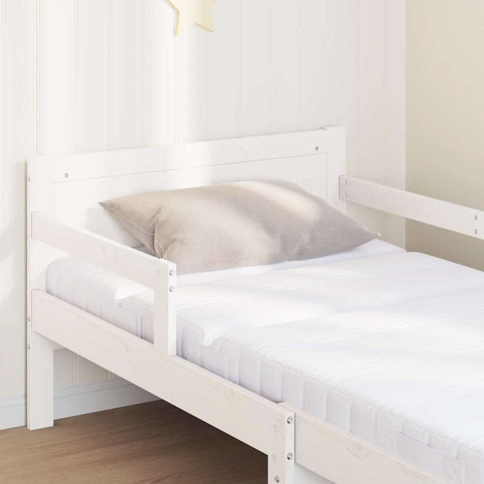 Cadru de pat cu saltea cu headboard Alb 80 x 200 cm - WALTI WALTI