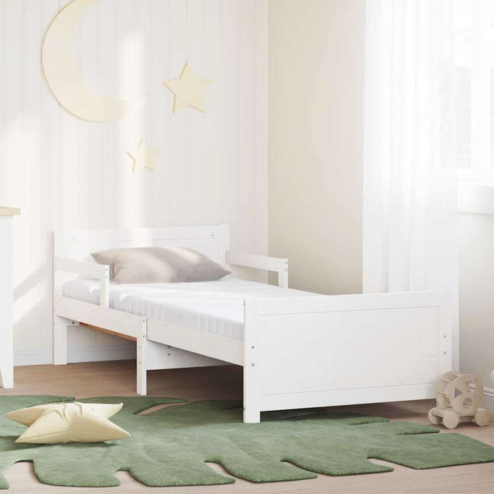Cadru de pat cu saltea cu headboard Alb 80 x 200 cm - WALTI WALTI