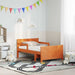 Cadru de pat cu saltea cu headboard Maro ceruit 80 x 200 cm - WALTI WALTI