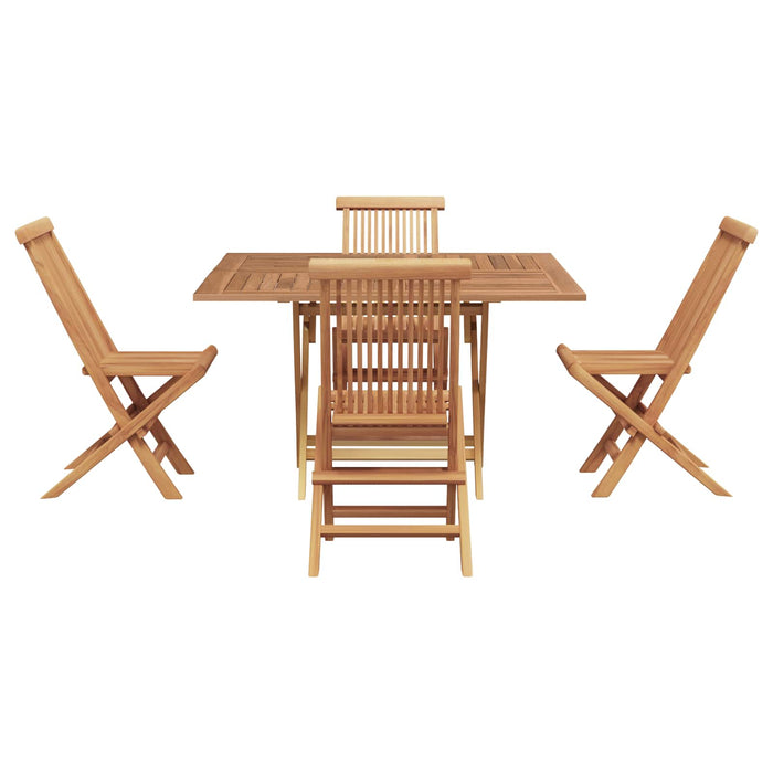 Set de masă pentru grădină Maro Lemn Teak Solid WALTI