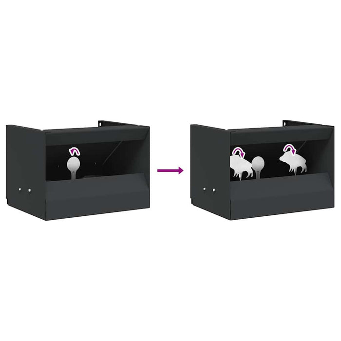 Cutie pentru capcane de bile Negru 29 x 22 x 20 cm Oțel WALTI