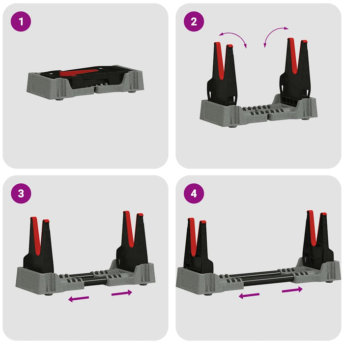 Suport pentru tragere Ajustabil Gri 46 x 14 x 19,5 cm Plastic - WALTI WALTI