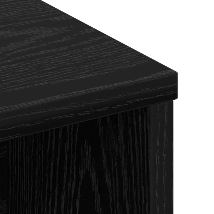 Tablă de pat cu sertar cu raft Stejar Negru 100 x 19 x 103,5 cm WALTI