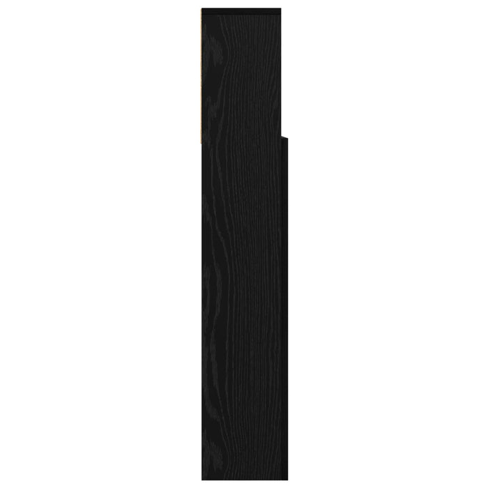 Tablă de pat cu sertar cu raft Stejar Negru 100 x 19 x 103,5 cm WALTI