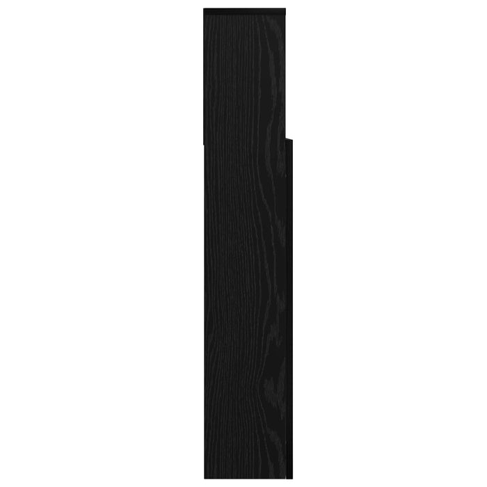Tablă de pat cu sertar cu raft Stejar Negru 220 x 19 x 101,5 cm WALTI