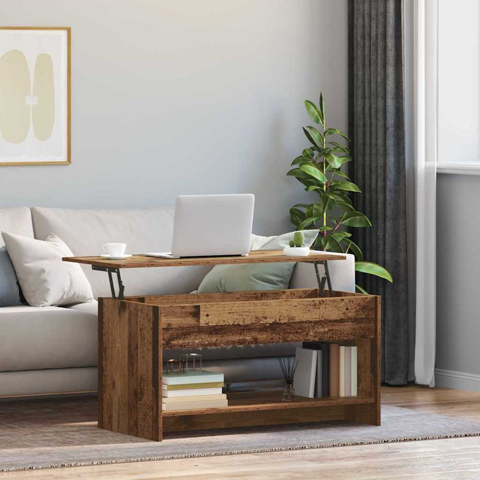 Masă de cafea Lemn Vechi 80 x 50,5 x 41,5 cm Lemn compozit - WALTI WALTI