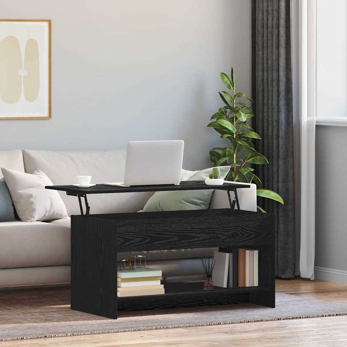 Masă de cafea Stejar Negru 80 x 50,5 x 41,5 cm Lemn compozit - WALTI WALTI