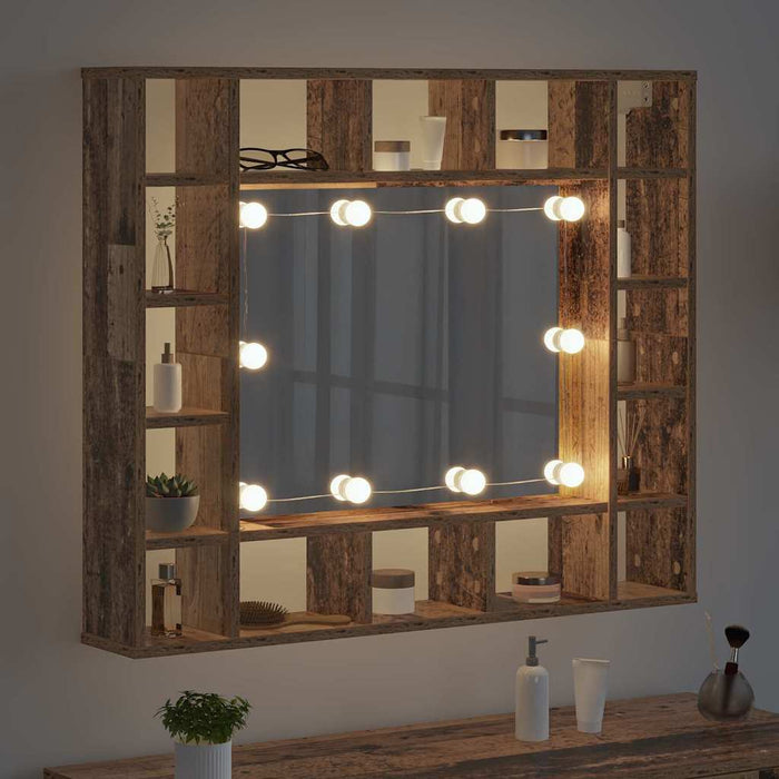 Dulap cu oglindă Lemn vechi 91 x 15 x 76,5 cm Lemn compozit - WALTI WALTI