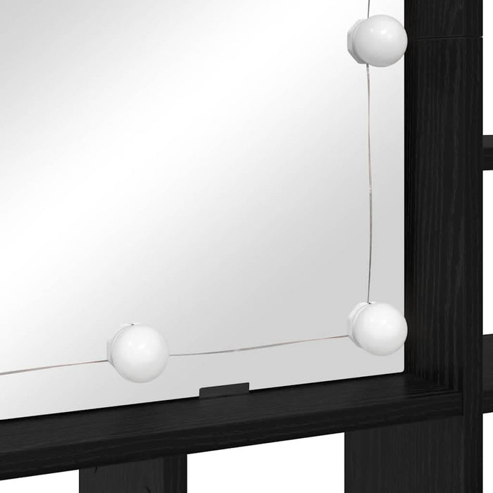 Dulap cu oglindă Stejar Negru 91 x 15 x 76,5 cm Lemn compozit - WALTI WALTI