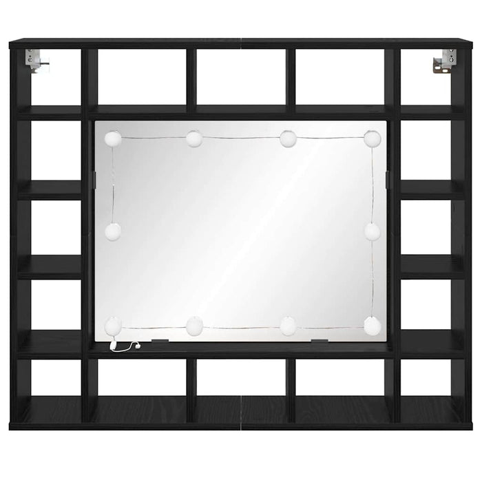 Dulap cu oglindă Stejar Negru 91 x 15 x 76,5 cm Lemn compozit - WALTI WALTI