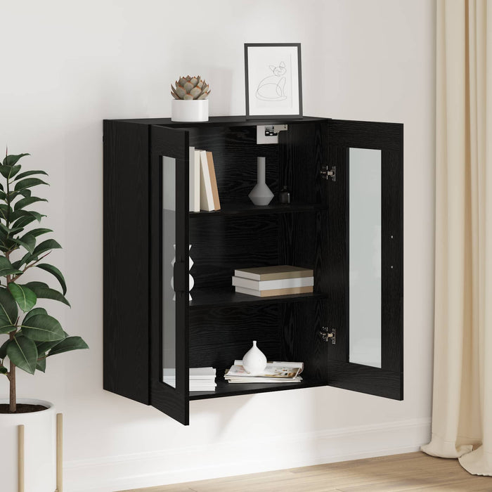 Dulap de depozitare Pe perete Stejar Negru 69,5 x 34 x 90 cm - WALTI WALTI