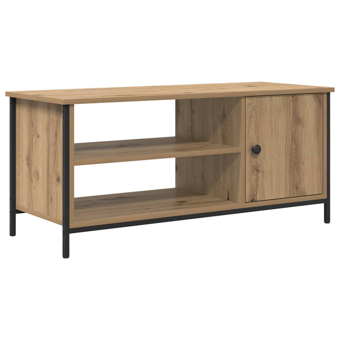 Cabinet TV Stejar Artizanal 100 x 40 x 45 cm Lemn compozit - WALTI WALTI