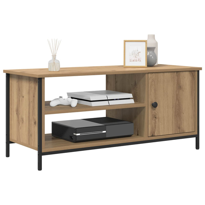 Cabinet TV Stejar Artizanal 100 x 40 x 45 cm Lemn compozit - WALTI WALTI