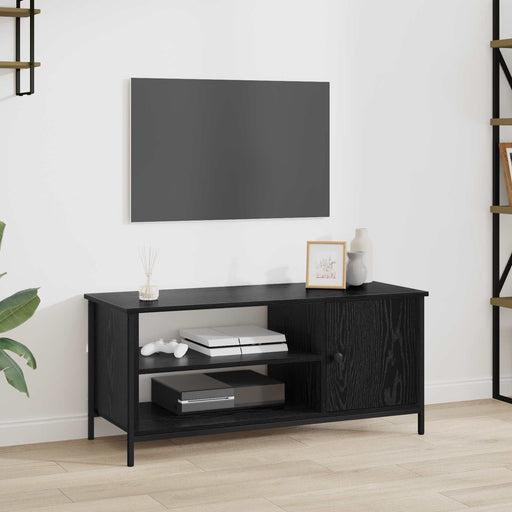 Cabinet TV Stejar Negru 100 x 40 x 45 cm Lemn compozit - WALTI WALTI