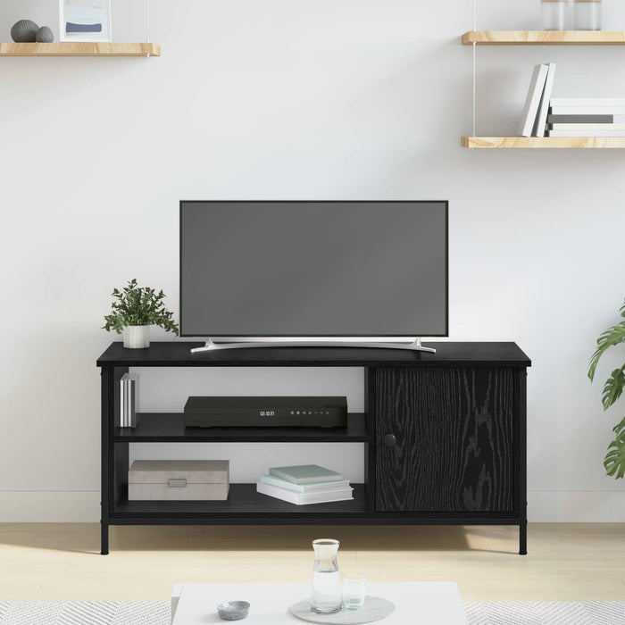 Cabinet TV Stejar Negru 100 x 40 x 45 cm Lemn compozit - WALTI WALTI