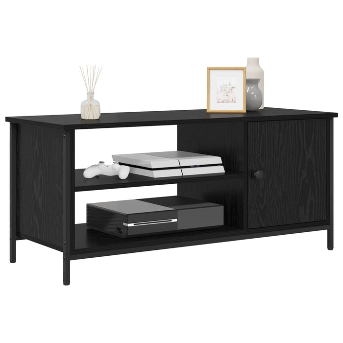 Cabinet TV Stejar Negru 100 x 40 x 45 cm Lemn compozit - WALTI WALTI