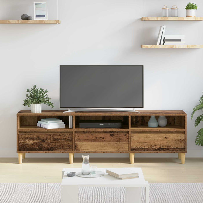 Cabinet TV cu sertar Lemn Vechi 150 x 30 x 45 cm Lemn compozit - WALTI WALTI