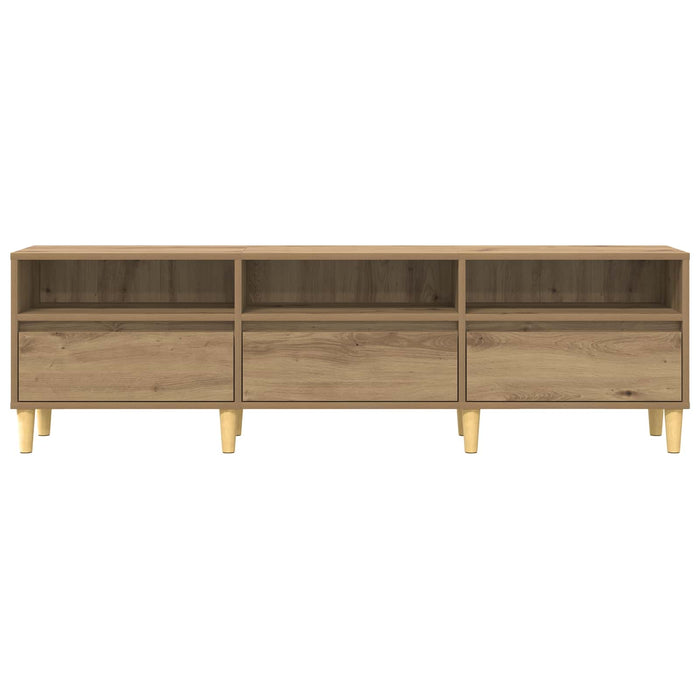 Cabinet TV 150 x 30 x 45 cm Stejar Artizanal Lemn compozit WALTI