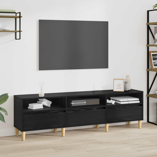 Cabinet TV Stejar Negru 150 x 30 x 45 cm Lemn compozit - WALTI WALTI