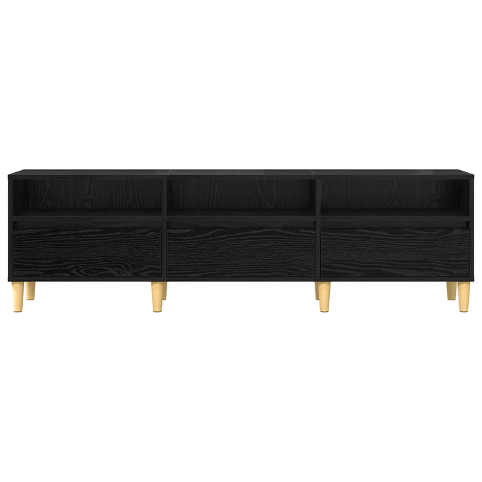 Cabinet TV Stejar Negru 150 x 30 x 45 cm Lemn compozit - WALTI WALTI