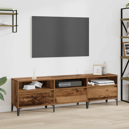 Cabinet TV Lemn Vechi 150 x 30 x 45 cm Lemn Ingineresc și Fier - WALTI WALTI