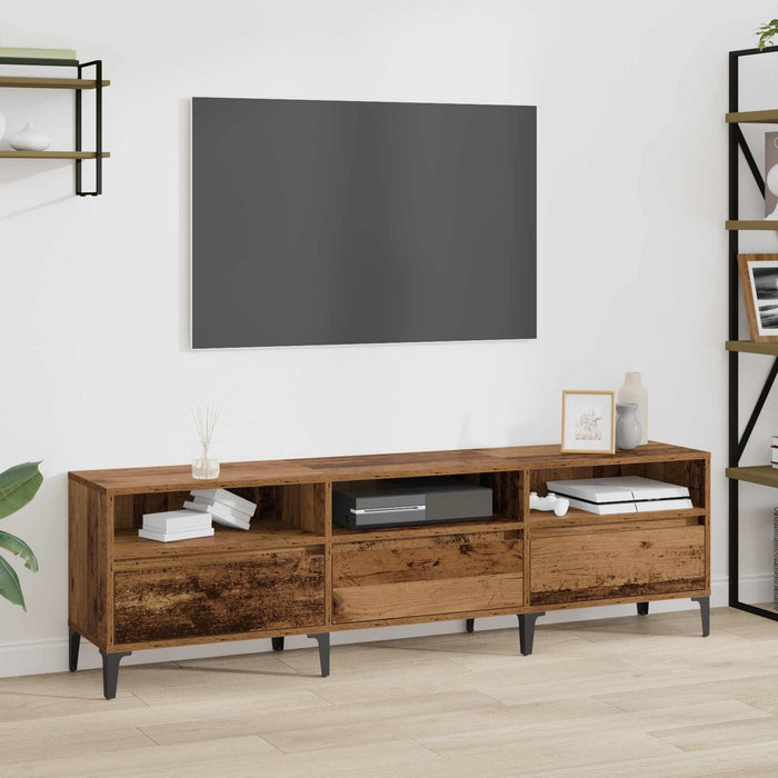 Cabinet TV Lemn Vechi 150 x 30 x 45 cm Lemn Ingineresc și Fier - WALTI WALTI