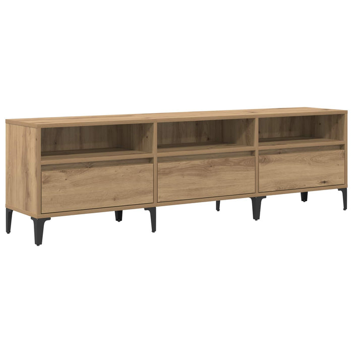 Cabinet TV cu sertar Stejar Artizanal 150 x 30 x 45 cm - WALTI WALTI