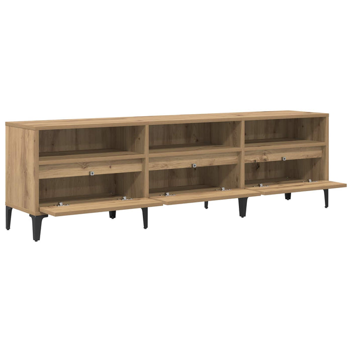 Cabinet TV cu sertar Stejar Artizanal 150 x 30 x 45 cm - WALTI WALTI