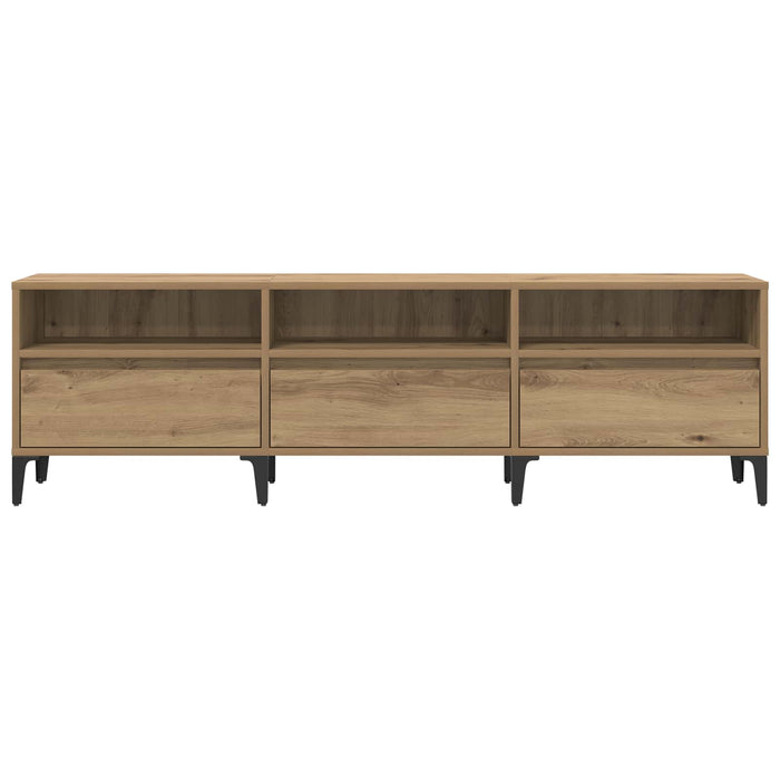 Cabinet TV cu sertar Stejar Artizanal 150 x 30 x 45 cm - WALTI WALTI