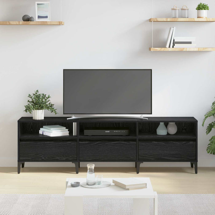 Cabinet TV cu sertar Stejar Negru 150 x 30 x 45 cm - WALTI WALTI