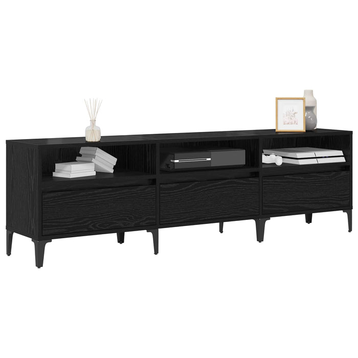 Cabinet TV cu sertar Stejar Negru 150 x 30 x 45 cm - WALTI WALTI