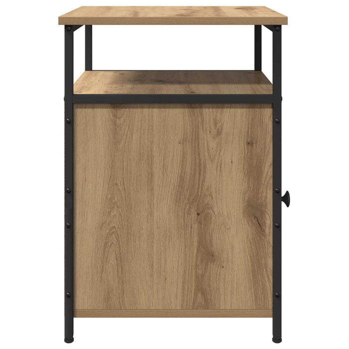 Dulap de noapte cu sertar 2 pcs stejar artizanal Lemn compozit - WALTI WALTI
