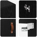 Dulap de perete Stejar Negru 69,5 x 34 x 90 cm Lemn compozit - WALTI WALTI