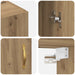 Dulap de perete Pe perete Stejar Artizanal 69,5 x 34 x 90 cm - WALTI WALTI