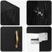 Dulap de perete Stejar Negru 69,5 x 34 x 90 cm Lemn compozit - WALTI WALTI