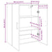 Dulap montat pe perete Stejar negru 69.5 x 34 x 90 cm - WALTI WALTI