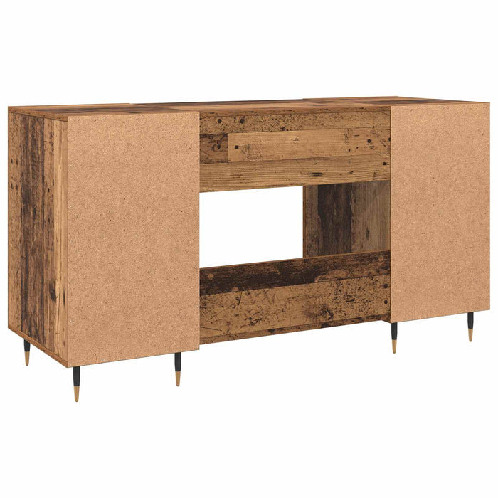 Birou cu raft cu ușă Lemn vechi 140 x 50 x 75 cm Lemn compozit - WALTI WALTI